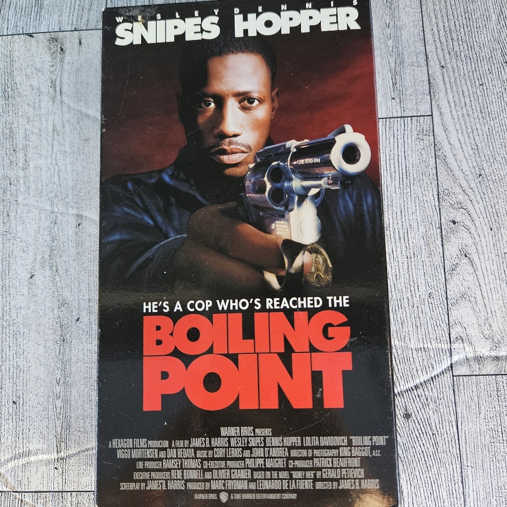 Boiling Point VHS Wesley Snipes Dennis Hopper Warner Brothers 1993